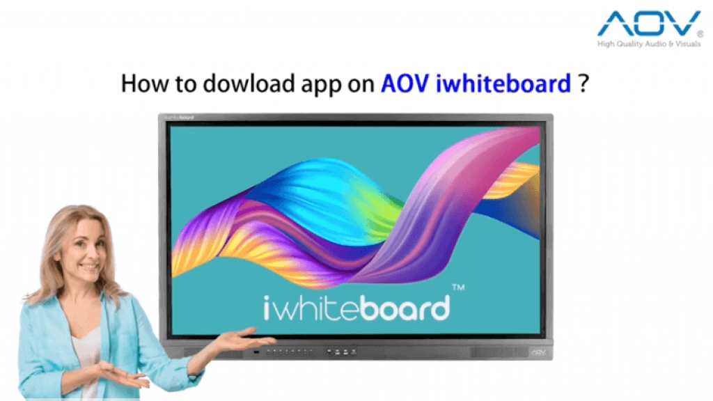 How to download app on AOV iWhiteBoard