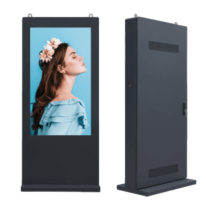 AOV DGE 4K 戶外系列 Android 直立式海報機 55吋 65吋  3840×2160（黑色）